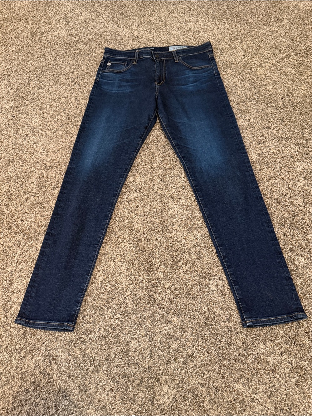 AG Adriano Goldschmied The Farrah Dark Blue Skinny Ankle Jeans Size 31R